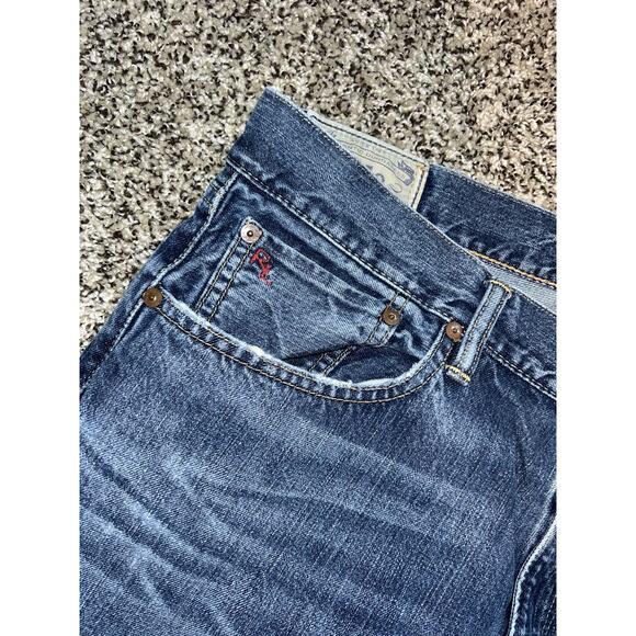 Polo Ralph Lauren Mens 36x31 Dark Wash Denim Relaxed Straight - Picture 5 of 12